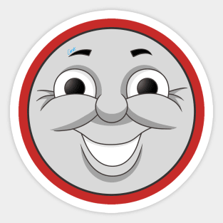 James Happy Face Sticker